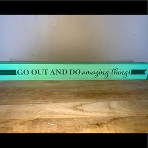 Wooden sign